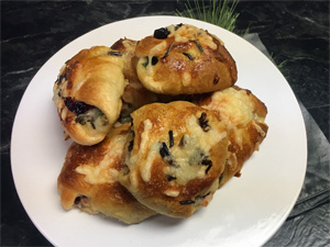 Holiday Wild Rice, Cranberry, Turkey Rolls