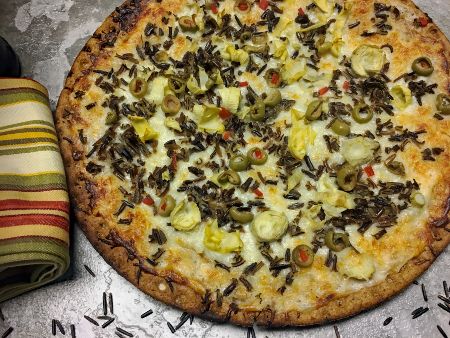 Wild Rice Alfredo Pizza