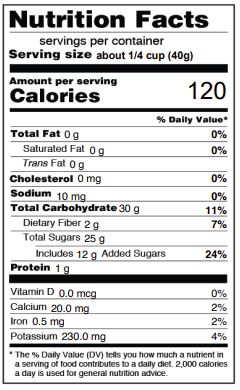 Fruit Fusion Nutritional