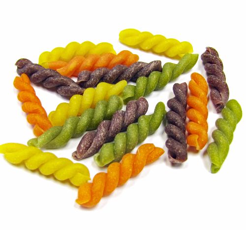 Lemon, Raspberry, Orange, Tangerine and Lime Pasta Spirals